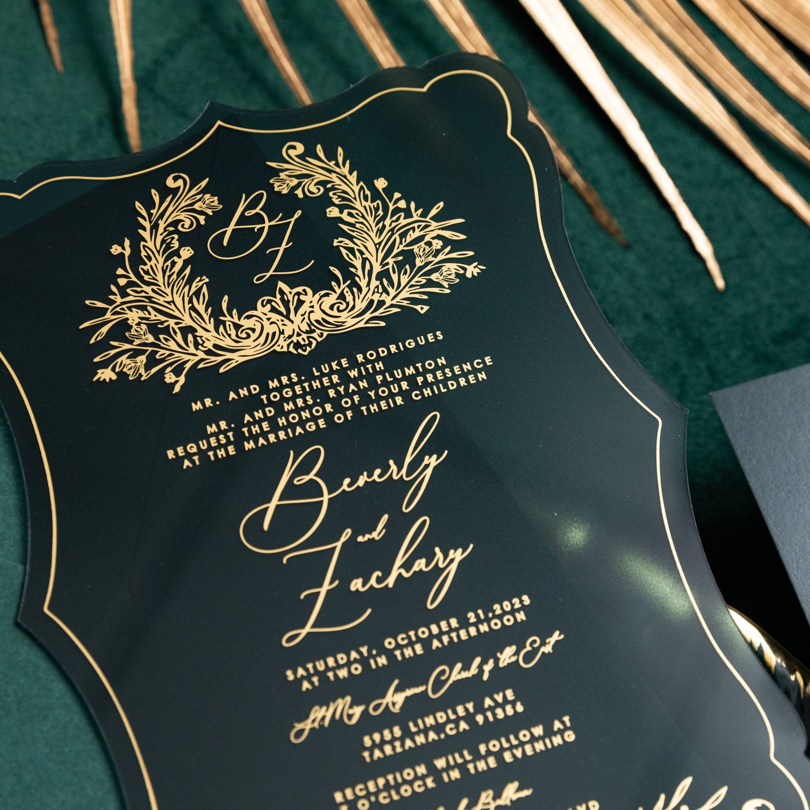 Beverly Acrylic Invitations
